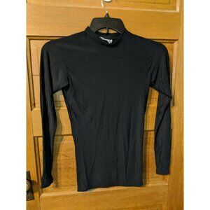 Teamwork Athletic Apparel Top Black Stretch Long Sleeved Under layer